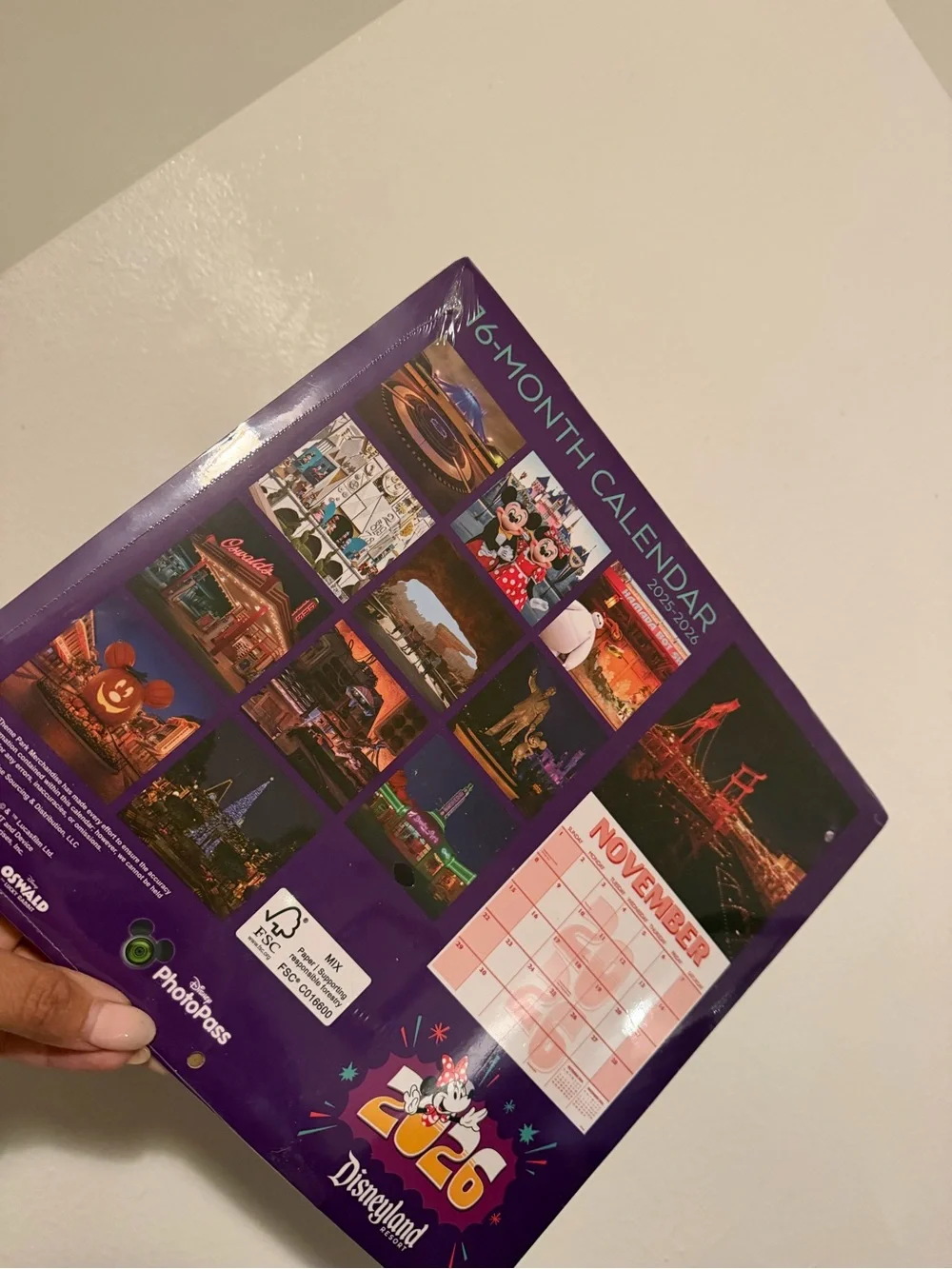 Disney Purple 2026 Disneyland Resort Calendar